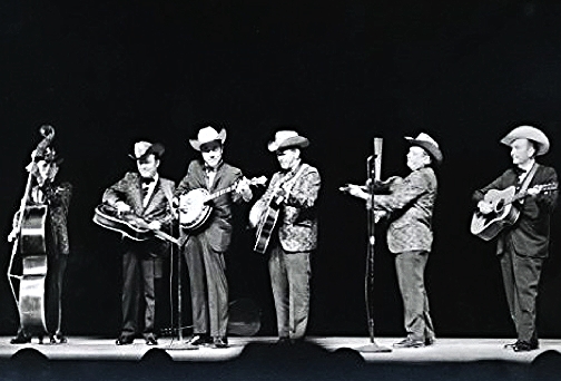 Lester Flatt and Earl Scruggs with the Foggy Mountain Boys at the Place des Arts, Montreal, Canada 1968.