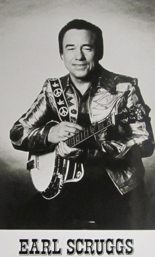 Promotional photo of Earl Scruggs created by Columbia Records.