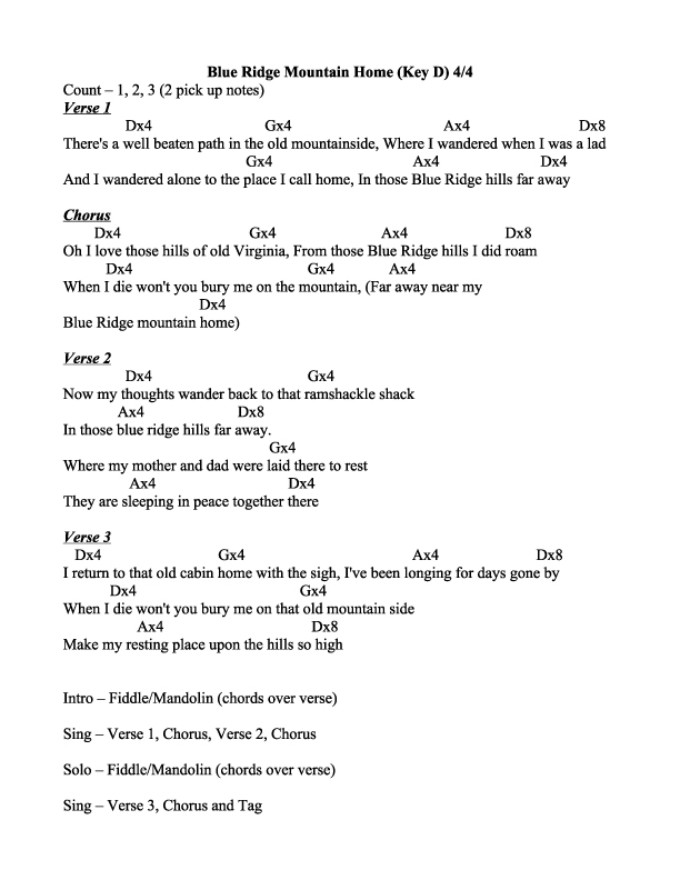 Blue-Ridge-Mountain-Home-Chords