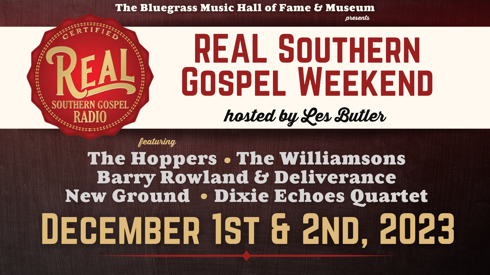 Real Southern Gospel Weekend (Facebook Event Cover)